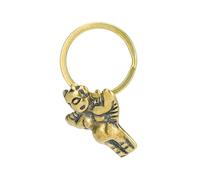 RLKHXBS Aura Soaring Into The, Yellow Copper Keychain Pendant, Chinese Ox Hanging Ornament