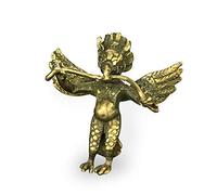 RLKHXBS Brass Retro Fine Throwing Eagle Keychain Thunderbolt Solid Pure Copper Key Pendant