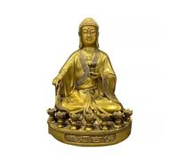 RLKHXBS Buddha Office Crafts, Home Desktop Living Room Porch, Temple Bronze Statue Zen Ornaments Buddhist Statues