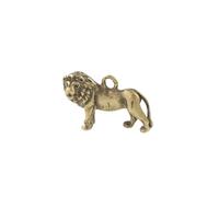 RLKHXBS Chinese Domineering Lion Brass Keychain Accessory, Small Pendant, Solid Copper Ornament