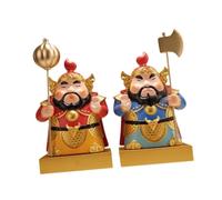 RLKHXBS Chinese Door God Statue Desktop Sculpture Collectible Decoration Table Ornament Tabletop Figurine for Home Indoor Countertop