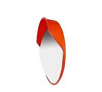 RLKHXBS Convex with Wide Angle Safety Mirror Safety Mirror, Protective Pc Outdoor Orange Traffic Round Acrylic, Corner Supermarket Indestructible Supermarket, Road Secur