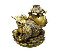 RLKHXBS Decor Statues Hotel Counter Copper Toad Study Shelf Ornaments Office Home Crafts Decoration Desktop Figurines (A)