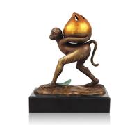 RLKHXBS Desktop Figurines Copper Brass Aroma Ornaments, Chinese Style, Monkey, Study Incense Burner Crafts Home Decor Statues