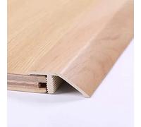 RLKHXBS Doorway Transition Strip PVC, Floor Edge Trim/Uneven Flooring/Vinyl Board Panels Threshold Reducer Ramp for Height Low 2cm, with Wood Grain