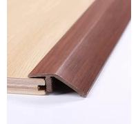 RLKHXBS Doorway Transition Strip PVC, Floor Edge Trim/Uneven Flooring/Vinyl Board Panels Threshold Reducer Ramp for Height Low 2cm, with Wood Grain