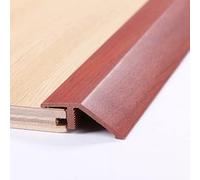 RLKHXBS Doorway Transition Strip PVC, Floor Edge Trim/Uneven Flooring/Vinyl Board Panels Threshold Reducer Ramp for Height Low 2cm, with Wood Grain