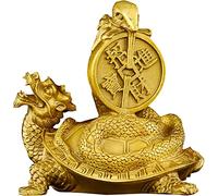 RLKHXBS Event Party Supplies Abstract Ornaments Figurines Art Gift Statues Decor Decoration Sculpture Office Copper Ornament, Feng Shui Turtle Statue Decorations For Living Room, Dragon Tur