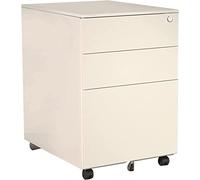 RLKHXBS File Cabinet Wrought Iron File Cabinet with Lock 3 Drawer Data es Under The Table Mobile File Storage (Color : B, Size : 1.2cm) (A 1.2cm)