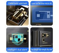 RLKHXBS Fireproof Safe，Medium Digital Safe Steel Construction, LCD Display, Emergency Override Key, 16 Litre Capacity 45CM Safes key box