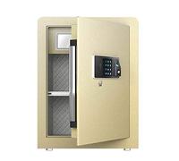 RLKHXBS, Fireproof Waterproof and Fingerprint Password Unlocking -,Money, es for Home,Digital,Steel Alloy Drop (Color : Gold) for Home Office C (