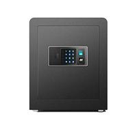 RLKHXBS, Fireproof Waterproof and Fingerprint Password Unlocking -,Money, es for Home,Digital,Steel Alloy Drop (Color : Gold) for Home Office C (Bla
