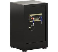 RLKHXBS, Fireproof Waterproof Cabinet s Electronic Digital Home, Double Key Lock and Password, Medium Deposit Keypad for Home Office Hotel, Jewelry Passport Ca
