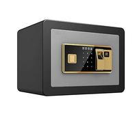 RLKHXBS, Fireproof Waterproof Deposit Insurance Security Fingerprint Medium Digital, Steel Construction, Electronic Password Security 35 X 25 X 25cm for Home (Gre