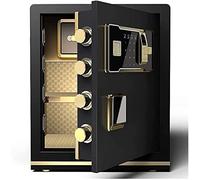 RLKHXBS, Fireproof Waterproof Digital for Money Jewelry Document Security Home,Digital for Money Jewelry Document Security Home,Solid Electronic Digita (Bla
