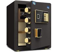 RLKHXBS, Fireproof Waterproof s and Lock es, Money Hotel s Security Lock es Business Cash Use ge Money Electronic Deluxe Digital Security for Home Office Cash (B (Bla