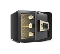 RLKHXBS, Fireproof Waterproof Security Digital Cabinet Portable Steel Is Fireproof And Anti-theft, Large Capacity, Fingerprint Password Lock Ele (Bla