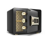 RLKHXBS, Fireproof Waterproof Security Digital Cabinet Portable Steel Is Fireproof And Anti-theft, Large Capacity ge, Fingerprint Password Lock Ele (Bla