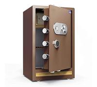 RLKHXBS, Fireproof Waterproof Security Digital Cabinet s Steel Fireproof, Household Large 80cm Wall-Mounted, Hotel Finance, All-Metal Mechan (Bro