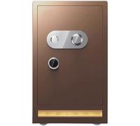 RLKHXBS, Fireproof Waterproof Security Fireproof Document with Lock Steel with Mechanical Code Lock Without Battery, Home and Hotel for Home Office Cash Use (Gold (Bro