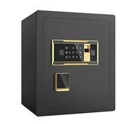 RLKHXBS, Fireproof Waterproof Small Digital, All-Steel Deposit, Fingerprint Anti-Theft & Electronic Password Key, Bedside Cabinet into The Wall and Closet for Home Office Cas