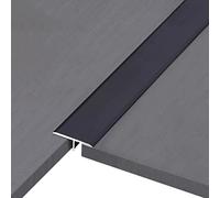 RLKHXBS Floor Transition Strip Metal, 40mm Wide T Molding Strips Black Grey White Gaps Cap/Cinch Seam Cover for Laminate Vinyl Flooring, Self Adhesive Edging Interval/Trim