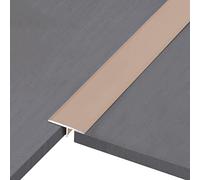 RLKHXBS Floor Transition Strip Metal, 40mm Wide T Molding Strips Black Grey White Gaps Cap/Cinch Seam Cover for Laminate Vinyl Flooring, Self Adhesive Edging Interval/Trim