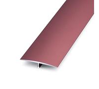 RLKHXBS Floor Transition Strip Metal, 40mm Wide T Molding Strips Black Grey White Gaps Cap/Cinch Seam Cover for Laminate Vinyl Flooring, Self Adhesive Edging Interval/Trim