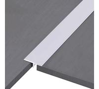 RLKHXBS Floor Transition Strip Metal, 40mm Wide T Molding Strips Black Grey White Gaps Cap/Cinch Seam Cover for Laminate Vinyl Flooring, Self Adhesive Edging Interval/Trim