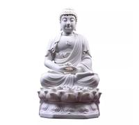 RLKHXBS Home Zen Ceramic Buddha Statue Living Study Room Meditation Crafts Ornaments Buddhist Statues