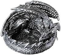 RLKHXBS HongLianRiven Tabletop Statue Ashtray Dragon Resin Tray Gothic Vintage Gift TV Cabinet Desktop Coffee Table