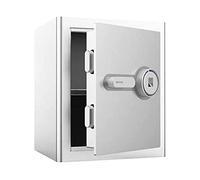 RLKHXBS Hotel Safes Money Handling Products Anti Theft Safes Hidden Wall in Closet Small Bedside Table Safe Deposit 30cm 45cm Bright Silver Household Safe for Home and Office