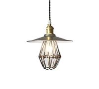 RLKHXBS Indoor Chandelier, Birdcage Wrought Iron Pendant Light, Retro Industrial Chandelier, Single Head Metal Hanging Lamp, Ceiling Light, Cafe Bar Decoration Lighting Fixture