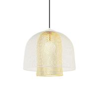 RLKHXBS Indoor Chandelier, Creative Double-Layer Mesh Metal Pendant Light Restaurant Cafe Bar Clothing Store Hanging Lamp Ceiling Lighting Fixture