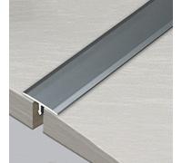RLKHXBS Metal Floor Transition Strip Wood to Tile, Flat T Molding Floor Strip Reducer Wide 1cm, Doorway Edge Trim for Ceramic Floor, Waterproof, Easy to Install