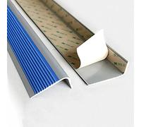 RLKHXBS Non Slip Stair Nosing for Tiles, Indoor Nursery Step Edge Trim Protector Can Be Cut, Rubber Floor Transition Strips Staircase Edging Cap Fluted, Peel & Stick