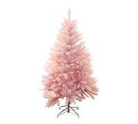 RLKHXBS Pink Christmas Tree, Artificial Material Pvc Pines With Metal Stand Hinged Xmas Decoration Bare Tree Easy To Assemble-2.1m(6.8ft) The New