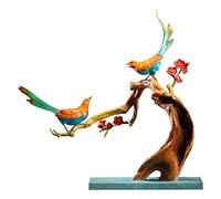 RLKHXBS Porch Decoration All Copper Happy on Entranceway Ornament Living Room Magpie Plum Decorations Crafts Newlyweds Ornaments for The Home