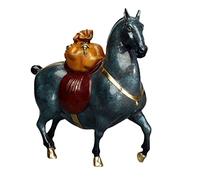 RLKHXBS Porch Decoration Money Right Away Horse Living Room Entrance Decorations Copper Crafts Opening Ornaments for The Home