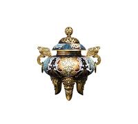 RLKHXBS Porch Decoration Pure Three-Legged Ornament Incense Burner Chinese Copper Furnace Living Room Entrance Decorations Ornaments for The Home(32 * 37cm)