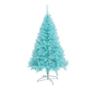 RLKHXBS Pvc Blue Christmas Tree, Artificial Hinged Pines With Metal Stand Easy To Assemble Xmas Decoration Unlit-1.8m(5.9ft) The New