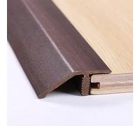 RLKHXBS Pvc Floor Transition for Uneven Floors 1/2 Transition, Indoor Outdoor Doorway Threshold Reducer with Wood Grain, 36 40 50 60 67 Inch Edge Trim Molding