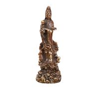 RLKHXBS Retro Old Standing Guanyin Worship Buddha Statue Living Room Study Zen Decoration Ornaments Buddhist Statues