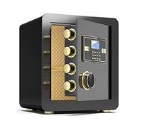 RLKHXBS s Electronic Password, Steel Fireproof And Anti-theft, Large 40cm/45cm Home Business Storage, Can Be Wall-mounted, 3 Colors (Color : Brown, Size : 40x36x32cm) (Black 40x36x32cm)