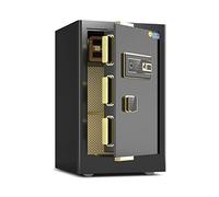 RLKHXBS s Fingerprint Password Lock, Steel Fire-proof And Anti-theft Cabinet, Large Storage 60cm/70cm/80cm High, 6 Ways To Unlock (Color : Brown, Size : 60x40x36cm) (Black 60x40x36cm)