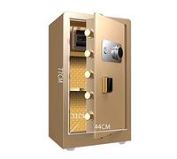 RLKHXBS s, Fireproof, Anti-theft And Anti-drilling Cabinet, Large 60cm/70cm/80cm Home Hotel Office Storage Cabinet, High Factor (Color : Gold, Size : 60x38x34cm) (Gold 80x45x40cm)
