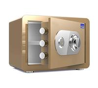 RLKHXBS s Home Steel, Mechanical Metal Lock Discs Without Batteries, Fireproof and Anti-theft Office Supplies, Wall-mounted Cash Cabinet, 3 Sizes, 4 Colors (Color : Gold, Size : 38x33x45cm) (Gold