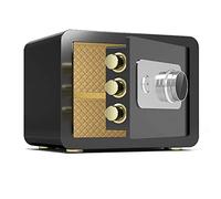 RLKHXBS s Home Steel, Small Fireproof Cash Cabinets, Metal Mechanical Locks, Anti-theft Wall-mounted, Storing Cash, A4 Documents, And Valuables (Black 35x30x30cm)