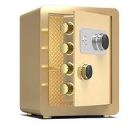RLKHXBS s Large Capacity - Home Fireproof, Steel Anti-theft, Mechanical Code Lock, Study, Hotel, Office, Financial Room, Cash, A4 Files, Valuables (Gold 36x32x40cm)