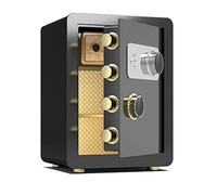 RLKHXBS s Large Capacity - Home Fireproof, Steel Anti-theft, Mechanical Code Lock, Study, Hotel, Office, Financial Room, Cash, A4 Files, Valuables (Black 38x32x45cm)